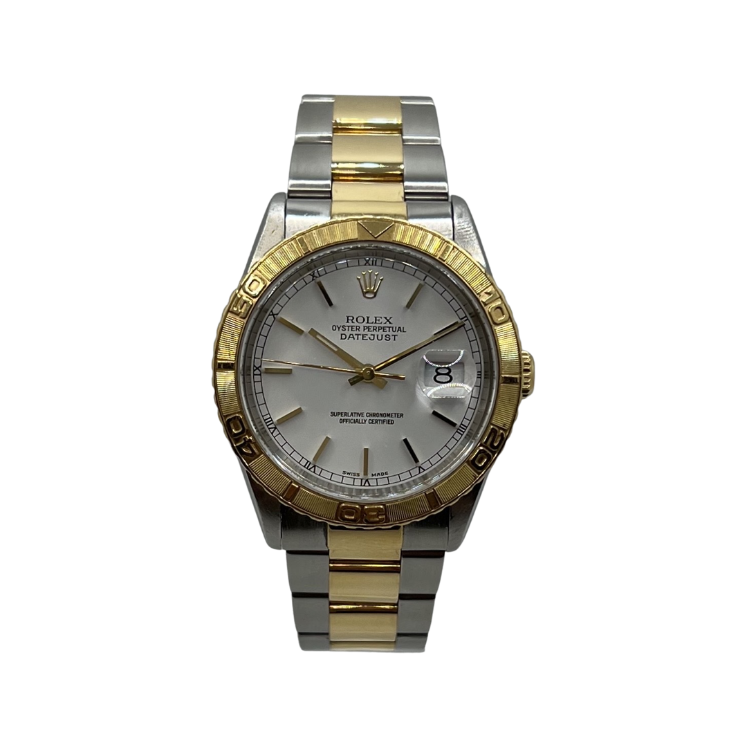 Rolex Datejust Turn-O-Graph Thunderbird 16263 18K Gold and Steel