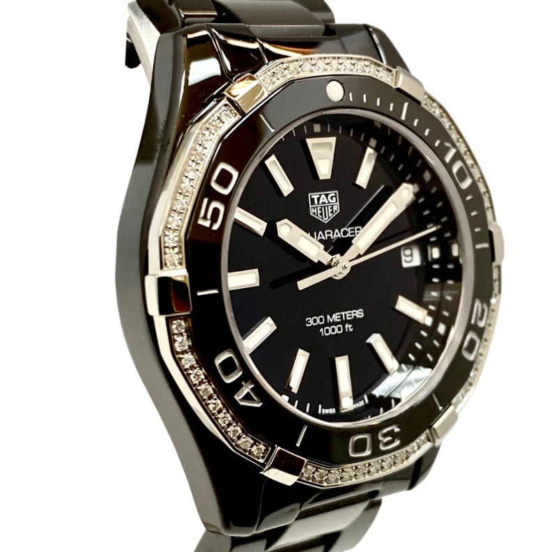 TAG Heuer Aquaracer Black Ceramic Diamond Bezel WAY1395.BH0716