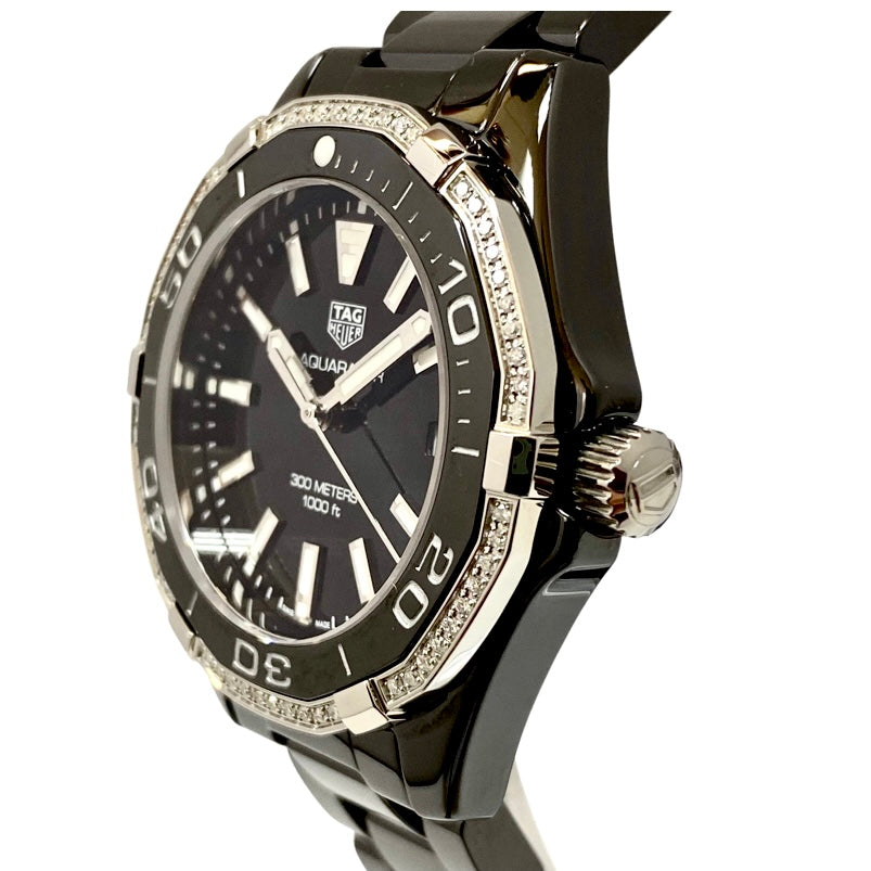 TAG Heuer Aquaracer Black Ceramic Diamond Bezel WAY1395.BH0716