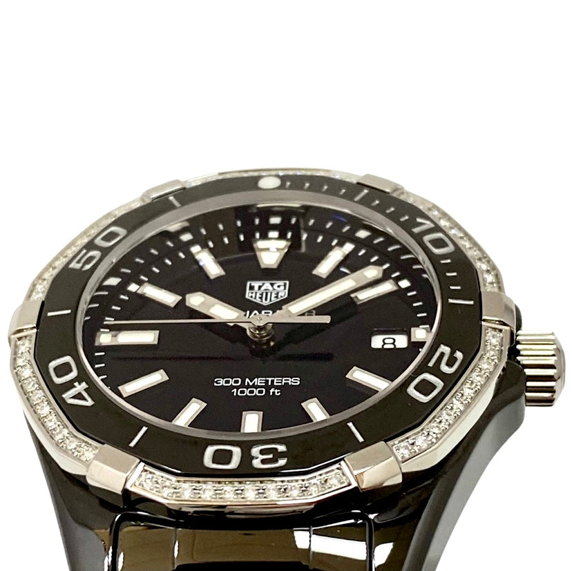 TAG Heuer Aquaracer Black Ceramic Diamond Bezel WAY1395.BH0716