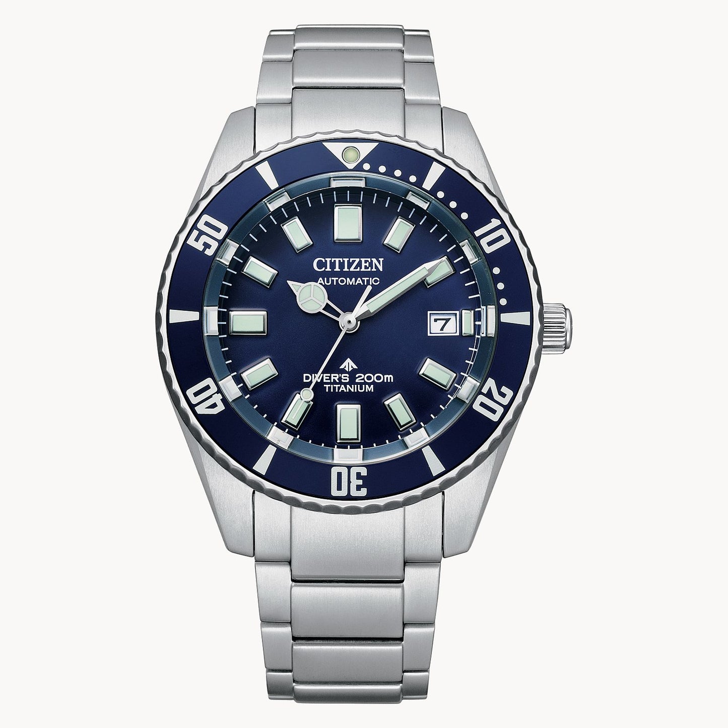 Citizen Promaster Dive Automatic Blue Dial Super Titanium Bracelet NB6021-68L