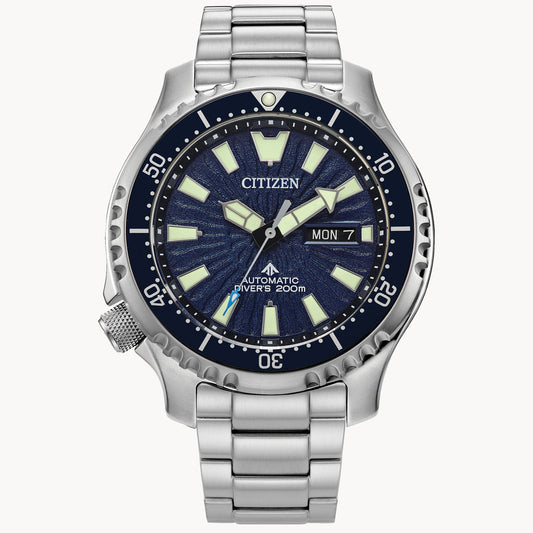 Citizen Promaster Dive Automatic Blue Dial Stainless Steel Bracelet NY0136-52L