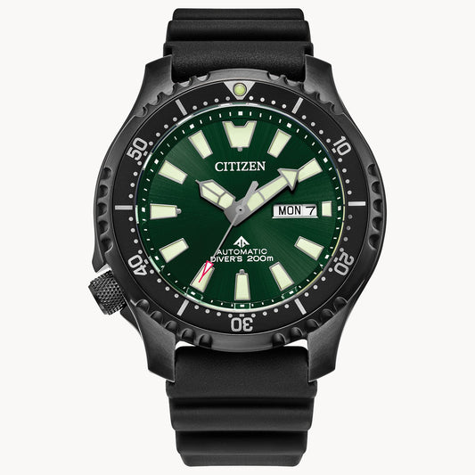 Citizen Promaster Dive Automatic Green Dial Polyurethane Strap NY0155-07X