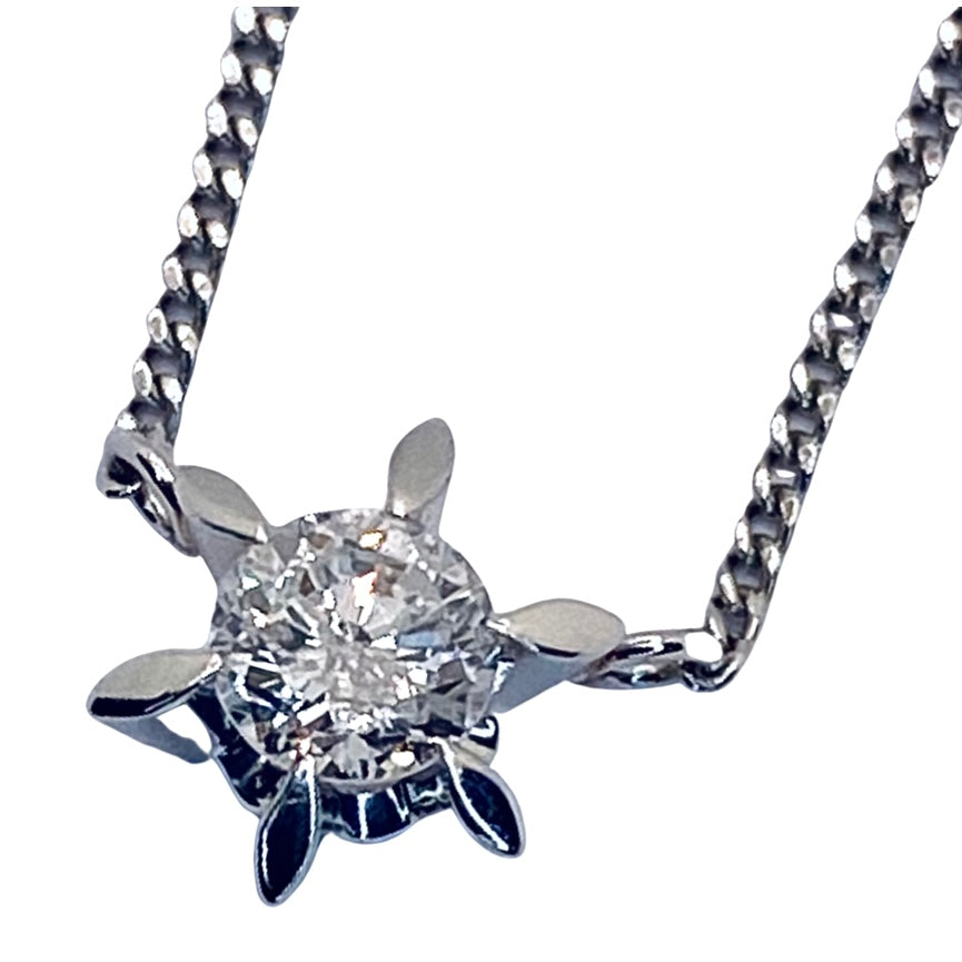 Platinum Solitaire Necklace