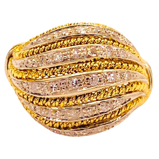 Estate Jewelry 14K Yellow Gold Dome Ring