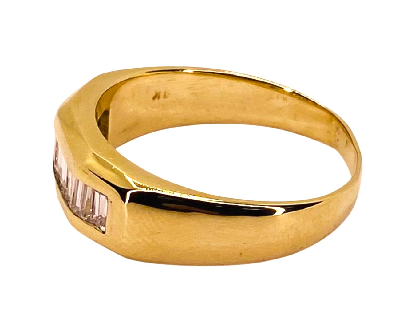 Estate Jewelry 14K Yellow Gold Mens Diamond Ring