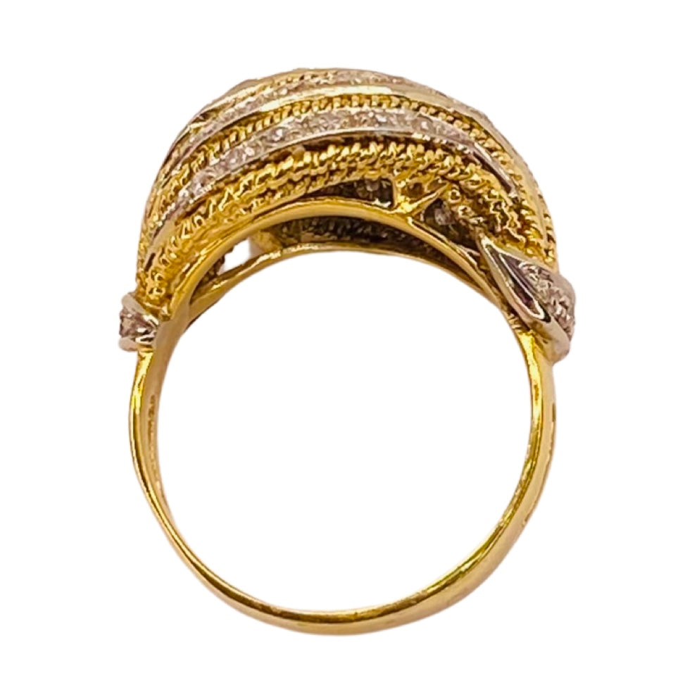 Estate Jewelry 14K Yellow Gold Dome Ring